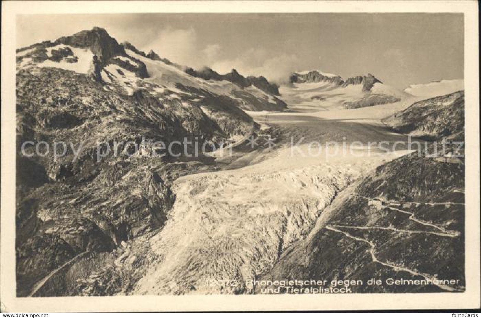 11696174 Rhonegletscher Glacier Du Rhone Mit Gelmenhoerner Und Tieralplistock Rh - Otros & Sin Clasificación