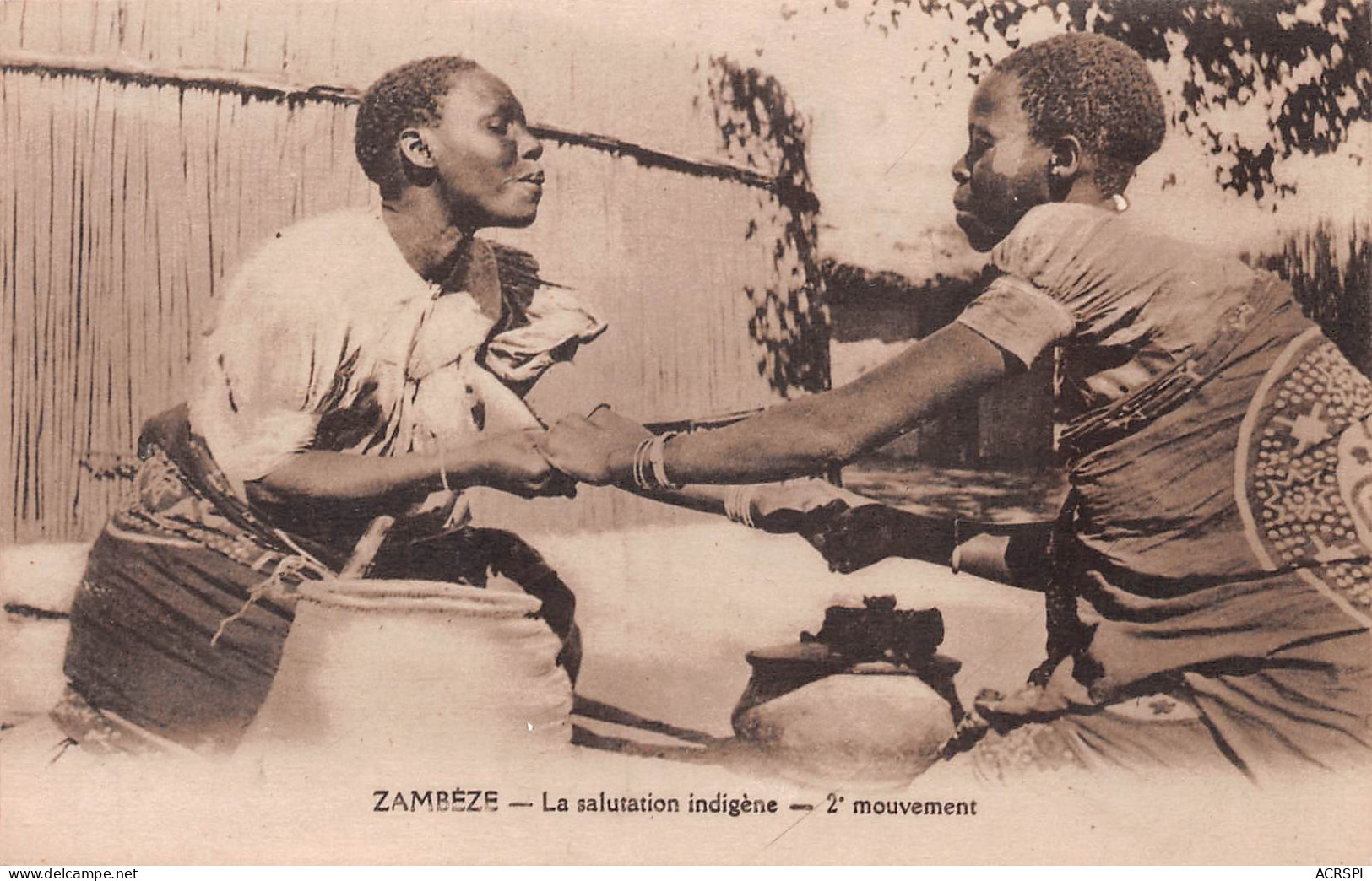 MOZAMBIQUE Zambeze  Salutation Indigène - 2e Mouvement  (Scans R/V) N° 7 \ML4039 - Mosambik