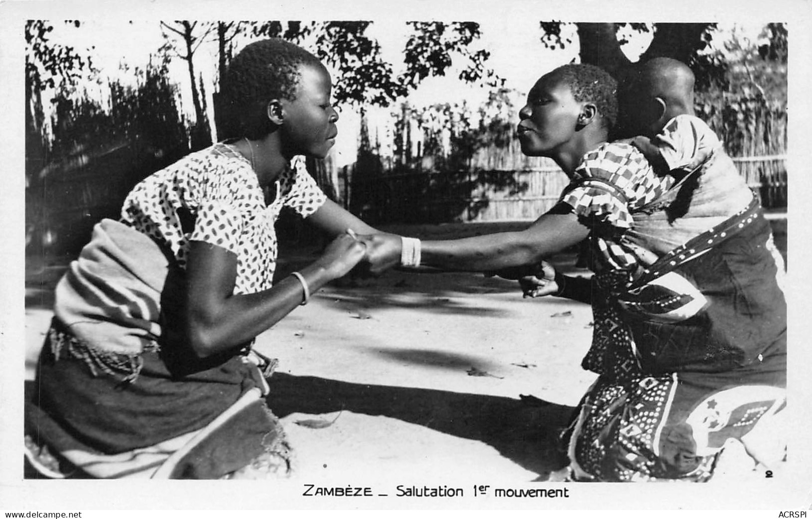 MOZAMBIQUE Zambeze  Salutation Indigène - 1er Mouvement  (Scans R/V) N° 8 \ML4039 - Mosambik