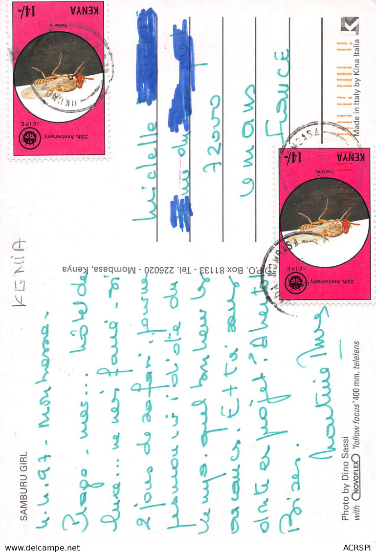 KENYA Samburu Girl, Jeune Fille Kenya Postcard  (Scans R/V) N° 16 \ML4039 - Kenia