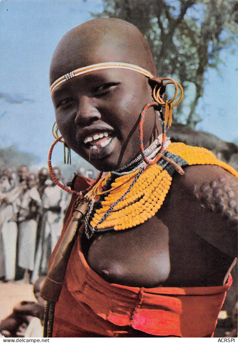 KENYA Femme Marakwet   Jeune Fille Indigène Seins Nus (Scans R/V) N° 20 \ML4039 - Kenya