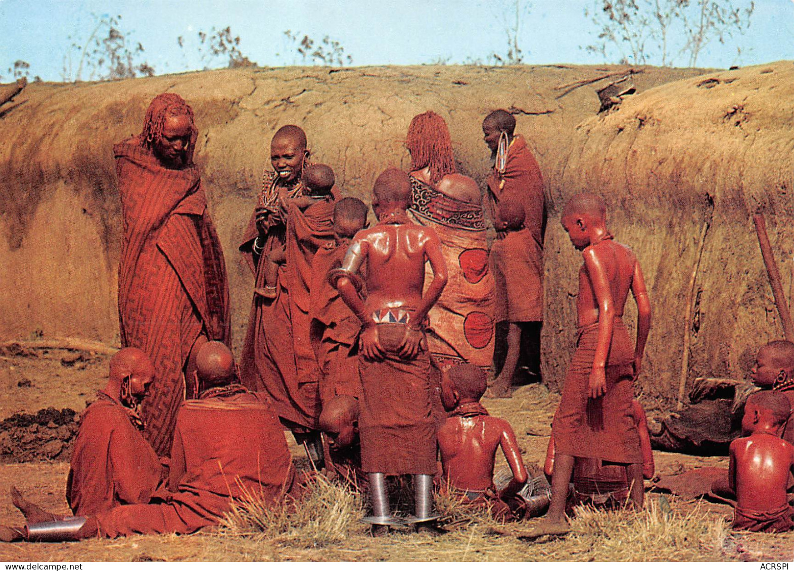 KENYA Masai Famille Family And Huts (Scans R/V) N° 33 \ML4039 - Kenia