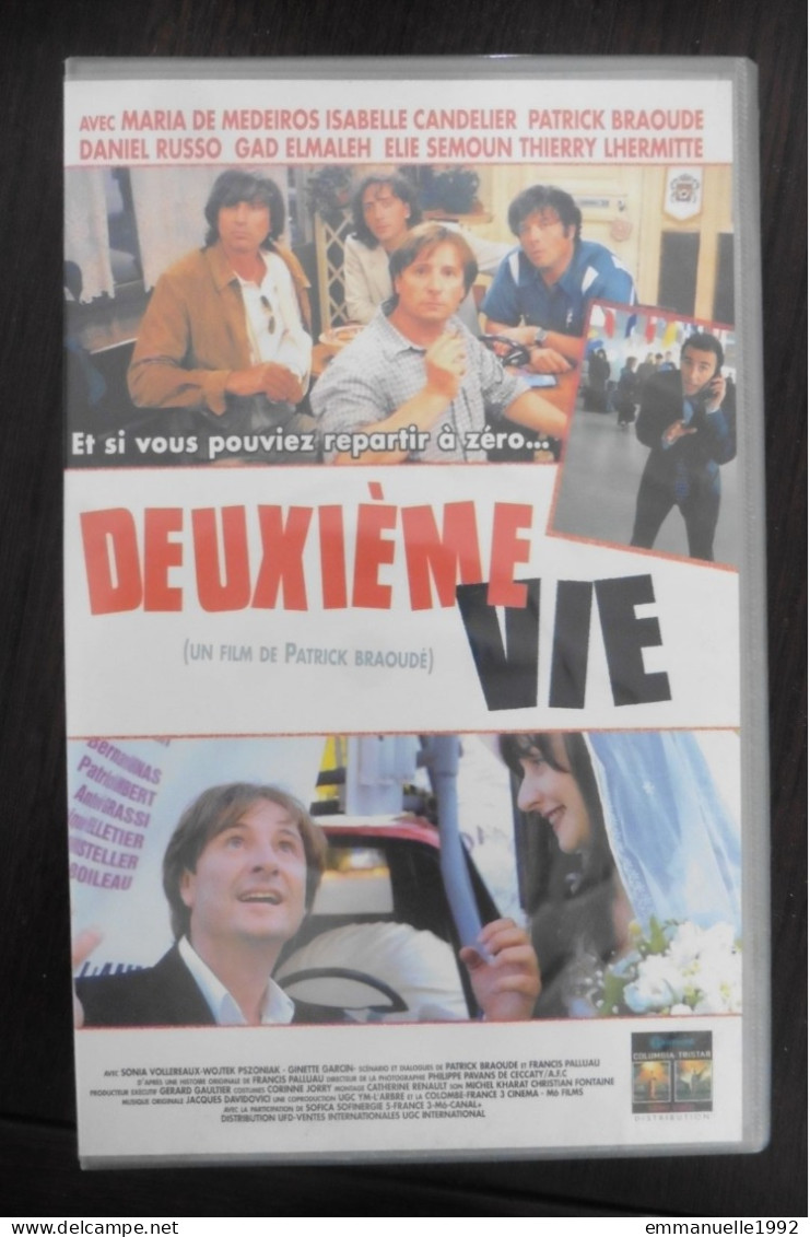 VHS Deuxième Vie De Patrick Braoudé Thierry Lhermitte Gad Elmaleh Elie Semoun - Commedia
