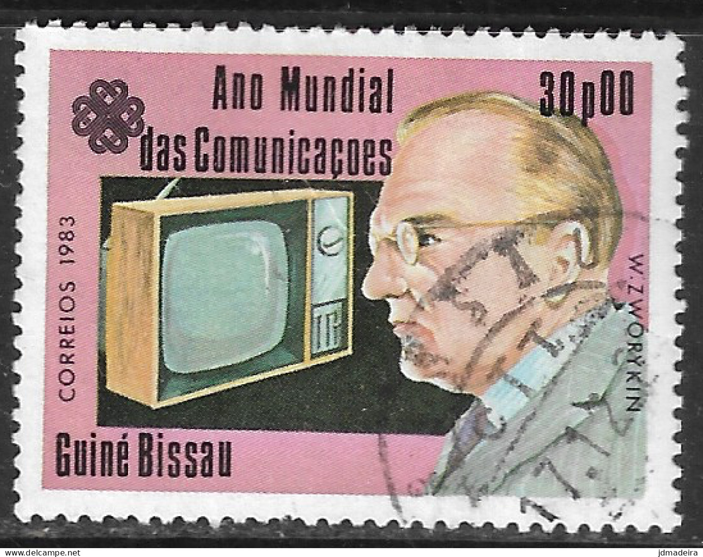 GUINE BISSAU – 1983 Telecoms Day 30P00 Used Stamp - Guinea-Bissau