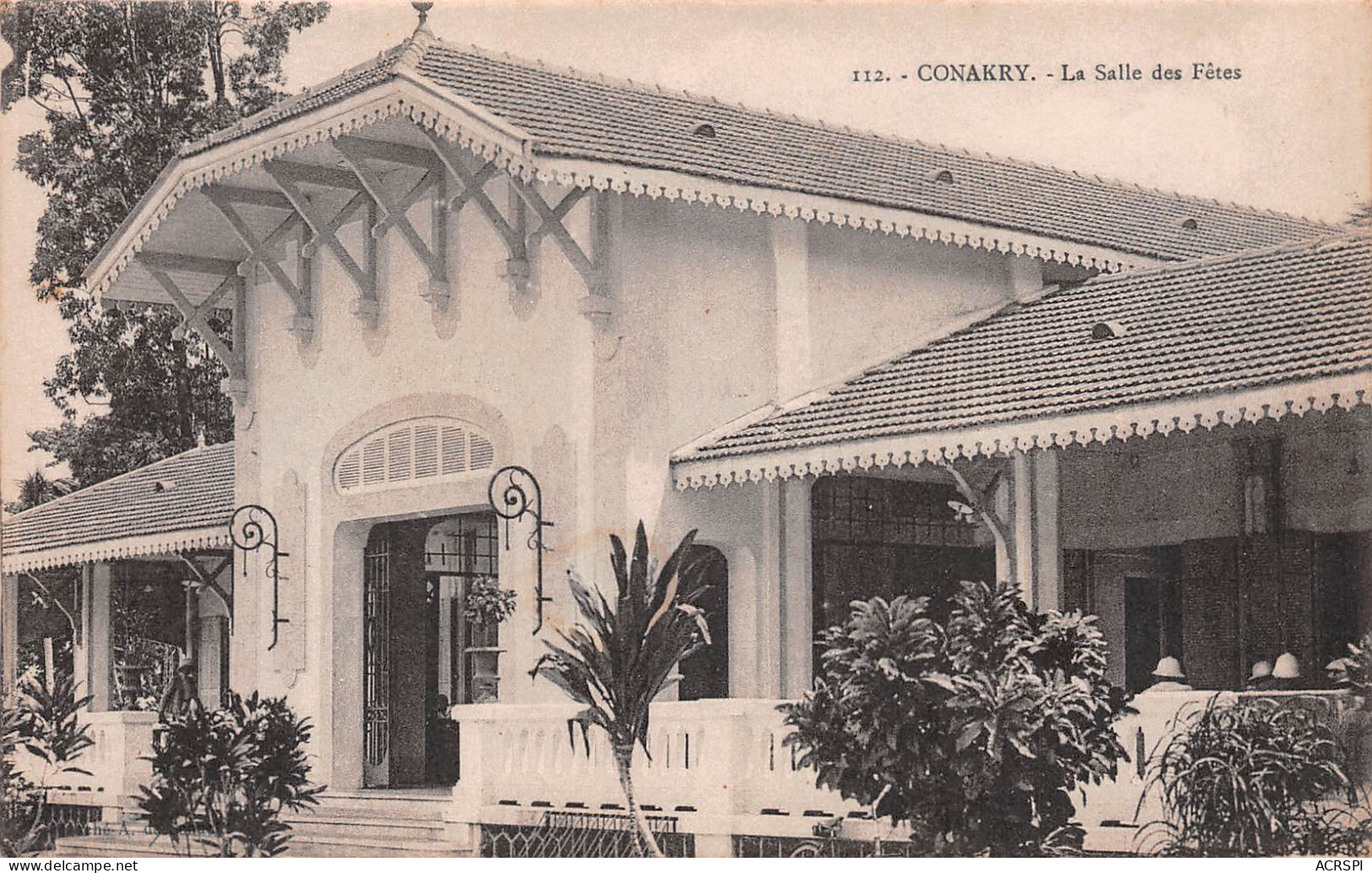 Guinée Française CONAKRY  La Salle Des Fêtes  Carte Vierge Non Voyagé (Scans R/V) N° 48 \ML4052 - French Guinea