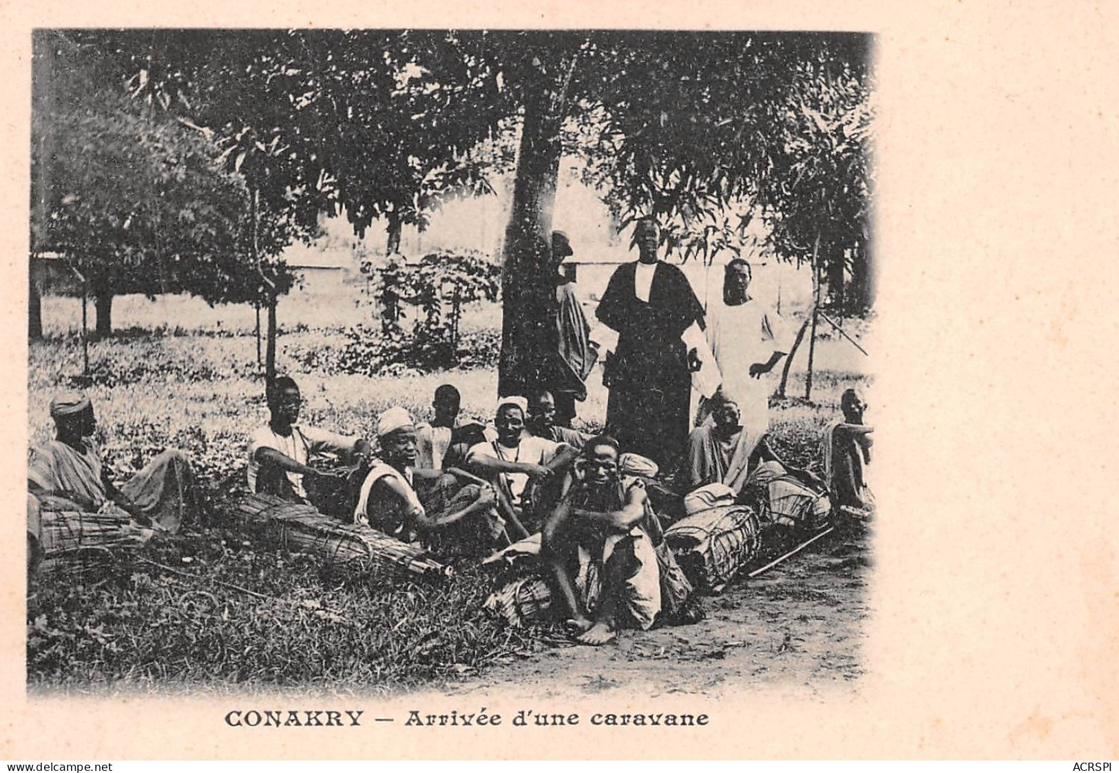 CONAKRY Guinée Française  Arrivée D'une Caravane Carte Vierge Non Circulé  (Scans R/V) N° 2 \ML4053 - French Guinea
