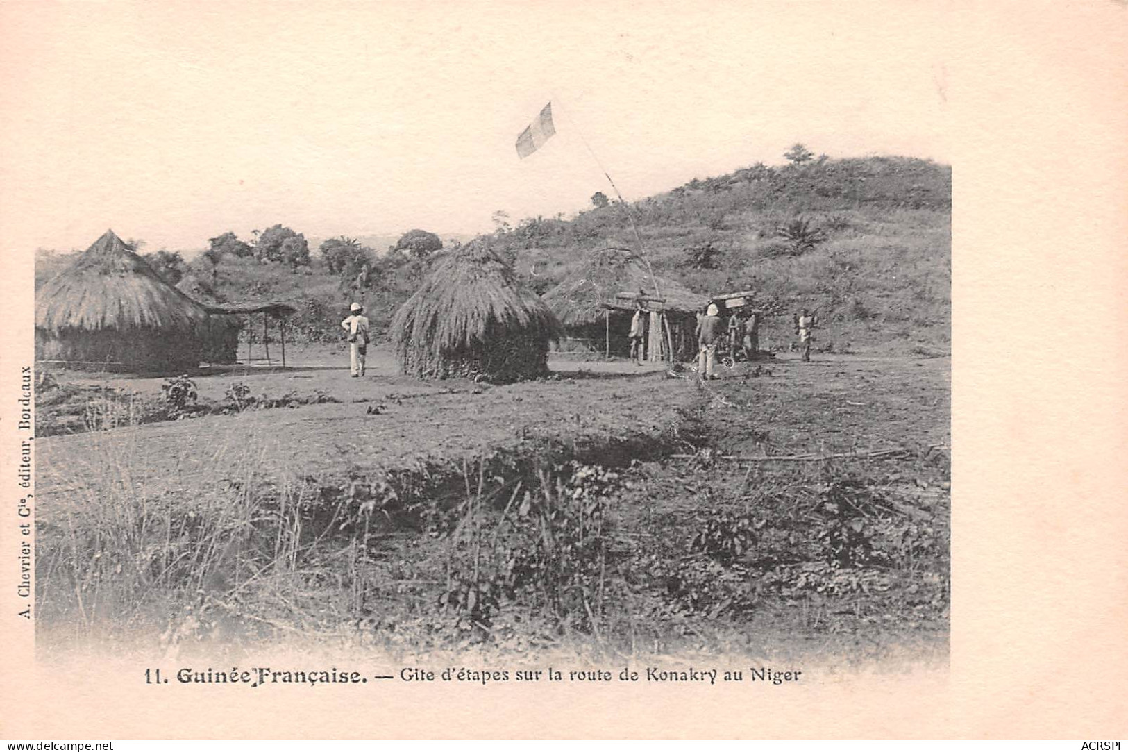 CONAKRY Guinée Française Gite étapes Sur La Route De Konakry Au Niger Carte Vierge Non Circulé (Scans R/V) N° 35 \ML4053 - Frans Guinee