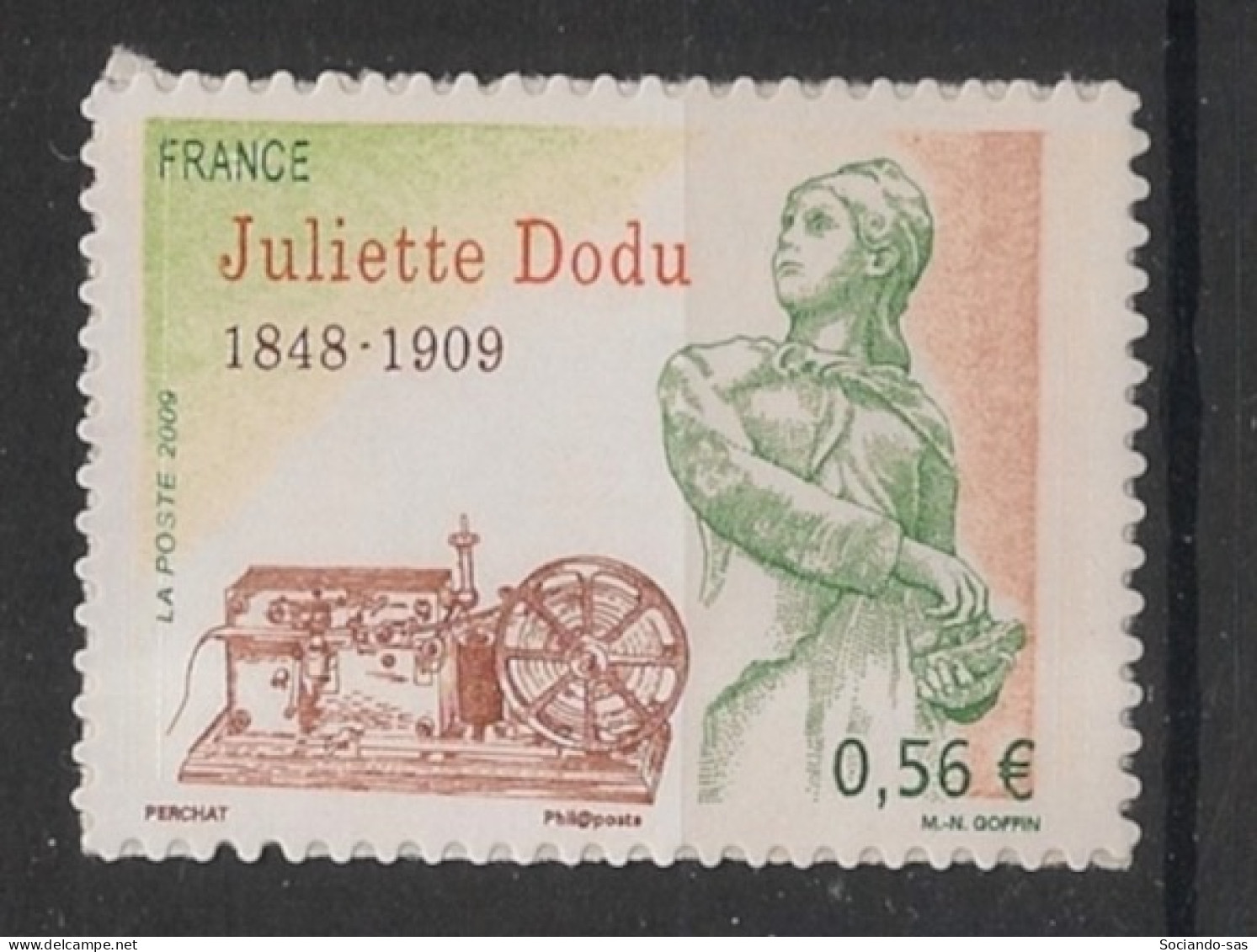 FRANCE - 2009 - Adhésif N°YT. 371 - Juliette Dodu - Neuf Luxe ** / MNH / Postfrisch - Unused Stamps