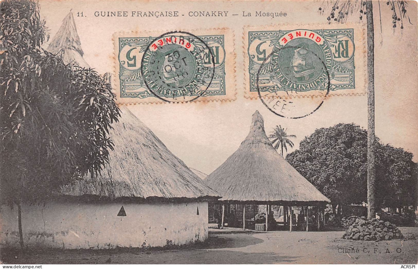 CONAKRY Guinée Française La Mosquée  (Scans R/V) N° 48 \ML4053 - French Guinea
