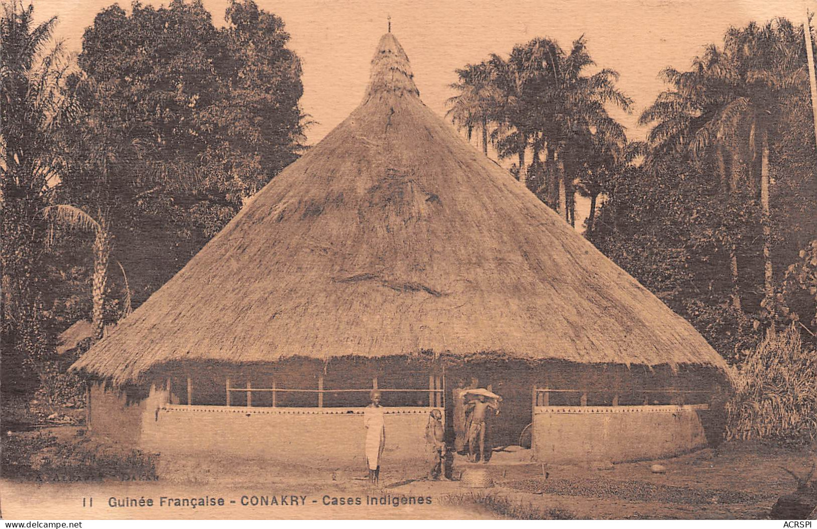 CONAKRY Guinée Française Case Indigènes  (Scans R/V) N° 50 \ML4053 - French Guinea