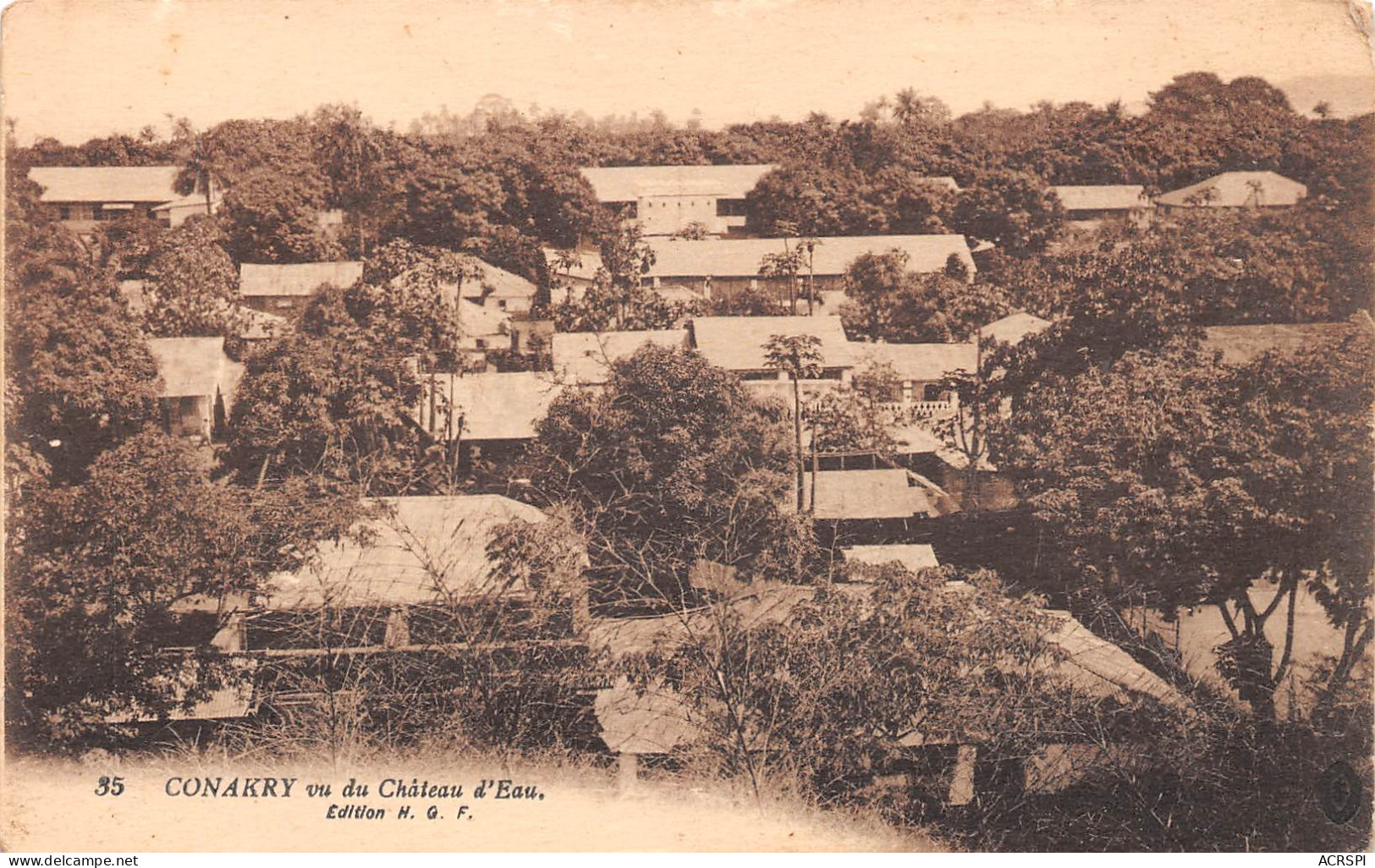 CONAKRY Guinée Française  Vu Du Chateau D'eau Carte Vierge Non Voyagé  (Scans R/V) N° 54 \ML4053 - Guinée Française