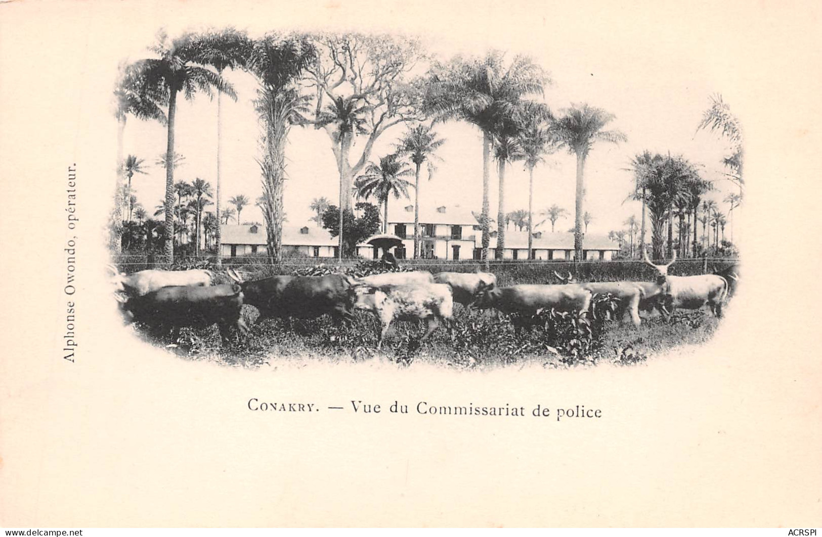 CONAKRY Guinée Française  Vue Du Commissariat De Police Carte Vierge Non Voyagé   (Scans R/V) N° 60 \ML4053 - Guinée Française