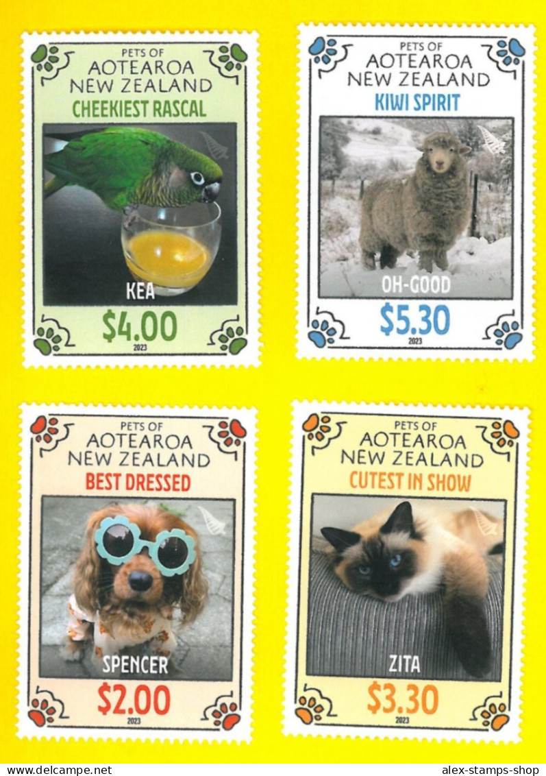 NEW ZEALAND 2023 Pets Of Aotearoa Set Of Mint Stamps - Set - Ongebruikt