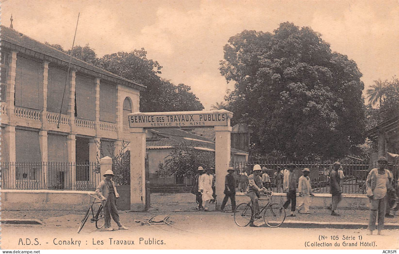CONAKRY Guinée Française Service Des Mines Et Des Travaux Publics Carte Vierge Non Voyagé  (Scans R/V) N° 5 \ML4054 - Französisch-Guinea