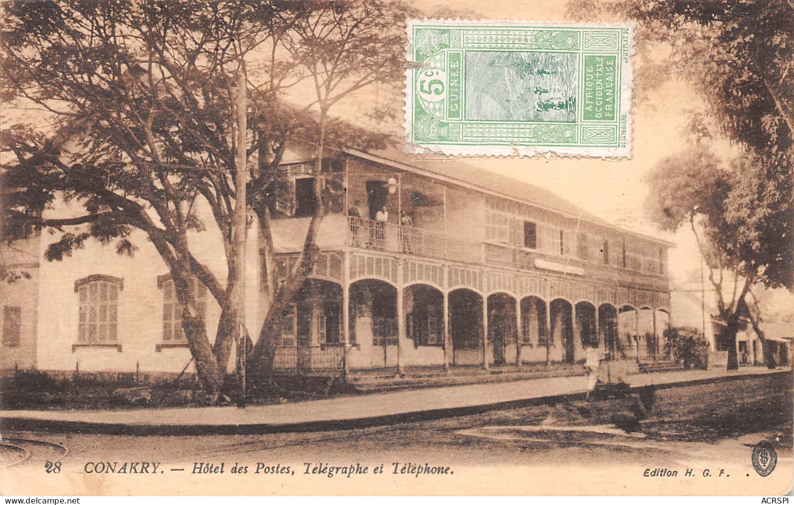 CONAKRY Guinée Française  Hotel Des Postes Télégraphes Téléphones PTT Carte Vierge Non Voyagé (Scans R/V) N° 16 \ML4054 - Frans Guinee