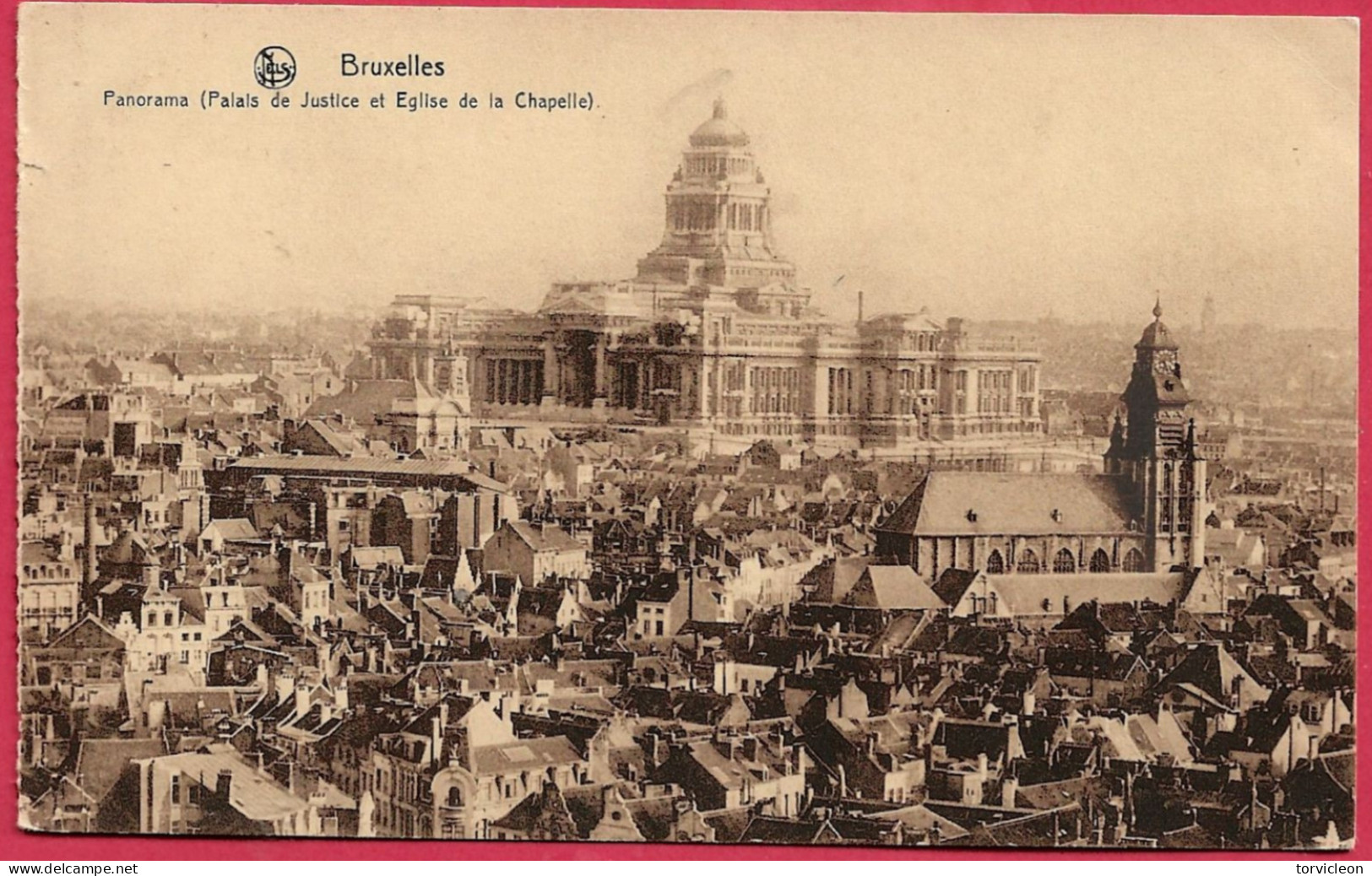 C.P. Bruxelles = Panorama  (  Palais Et  Eglise  De La Chapelle ) - Brussel (Stad)