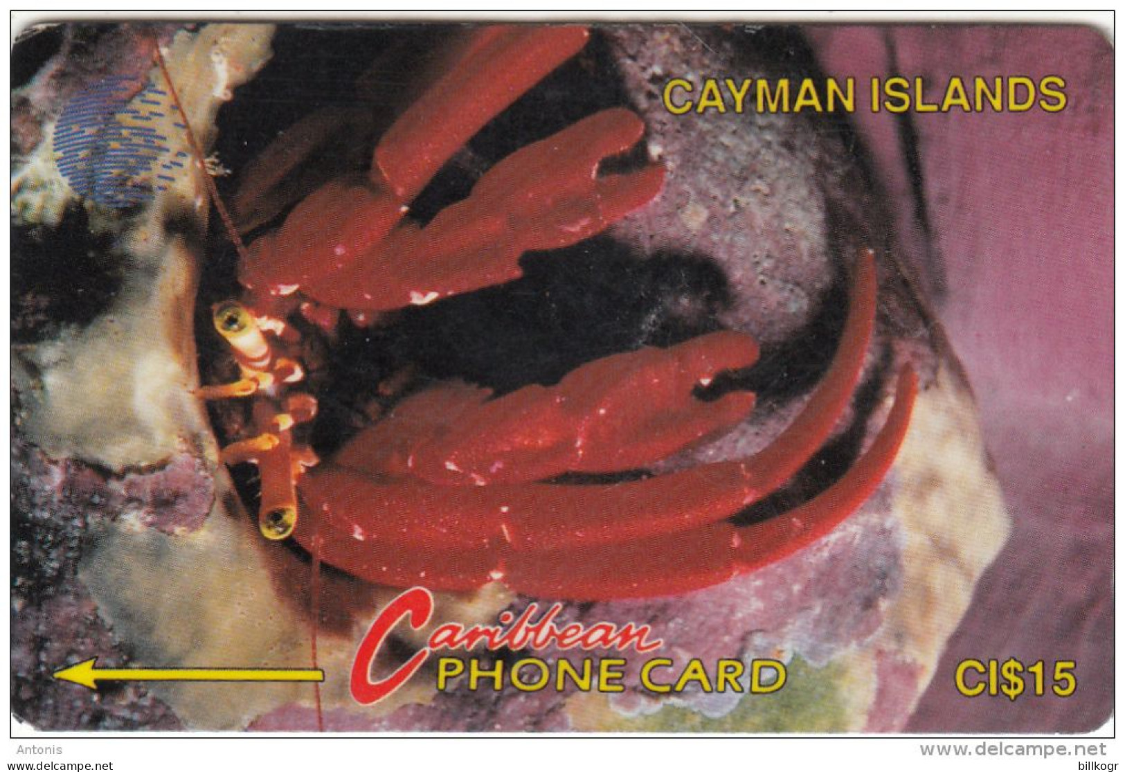 CAYMAN ISL(GPT) - Hermit Crab, CN : 4CCIB/B, Tirage 20000, Used - Islas Caimán