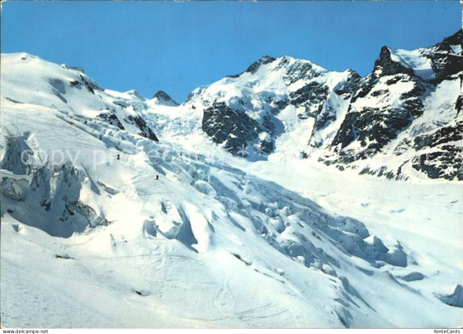 11695852 Pontresina Pers Gletscherbrueche Mit Piz Bernina Pontresina - Sonstige & Ohne Zuordnung