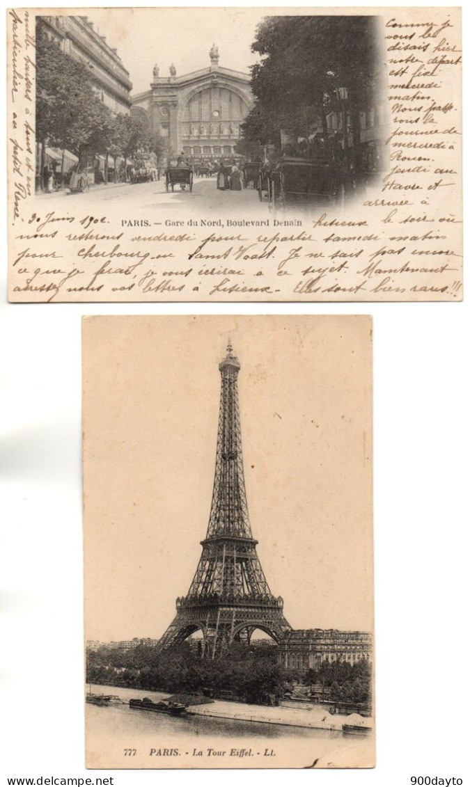 Lot De 6 CP. PARIS. Basilique Du Sacré-Coeur De Montmartre; Fontaines De La Place De La Nation; L 'Arc De Tromphe: Le Gr - Sacré-Coeur