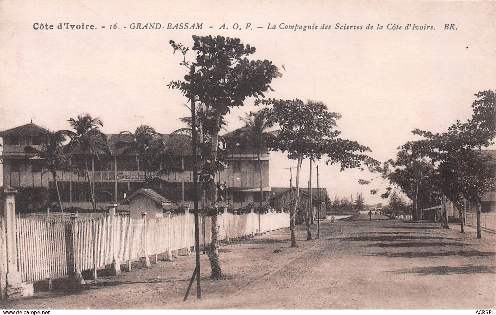 COTE D' IVOIRE Grand Bassam La Compagnie Des Scieries De La Côte D'Ivoire Non Circulé  (Scans R/V) N° 31 \ML4056 - Ivory Coast