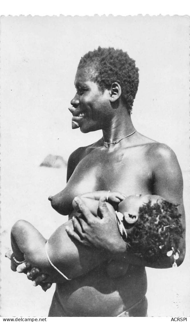 REPUBLIQUE DU TCHAD FORT ARCHAMBAULT Femme Mousgoum Et Son Enfant  (scans R/V) N° 60 \ML4057 - Tchad