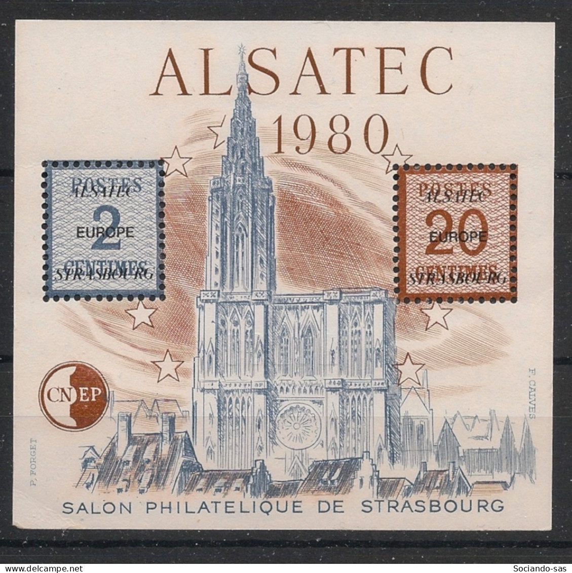 FRANCE - 1980 - Bloc Feuillet CNEP N°YT. 1 - Alsatec - Neuf Luxe ** / MNH / Postfrisch - CNEP