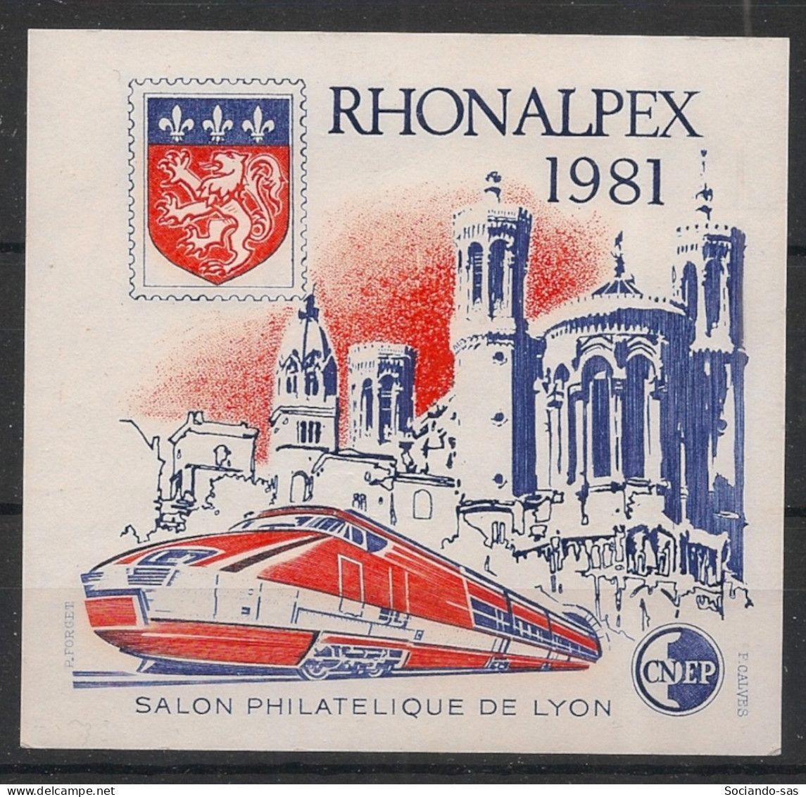 FRANCE - 1981 - Bloc Feuillet CNEP N°YT. 2 - Rhonalpex - Neuf Luxe ** / MNH / Postfrisch - CNEP