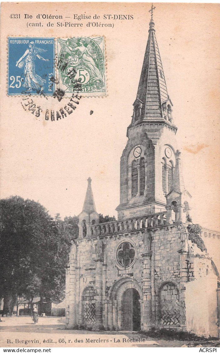 17 île D' OLERON église SAINT DENIS  (scans R/V) N° 72 \ML4060 - Saint-Pierre-d'Oleron