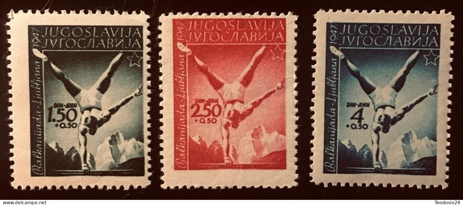 YUGOSLAVIA 1947 466 A 468 ** - Nuevos