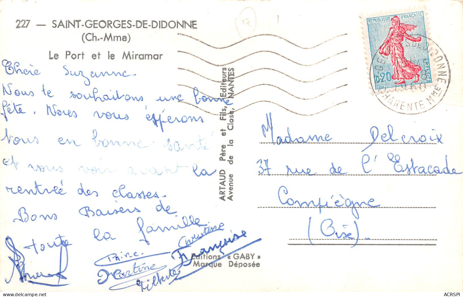 17 Saint Georges De Didonne, Le  Port Et Le Miramar  (Scans R/V) N° 45 \ML4062 - Saint-Georges-de-Didonne