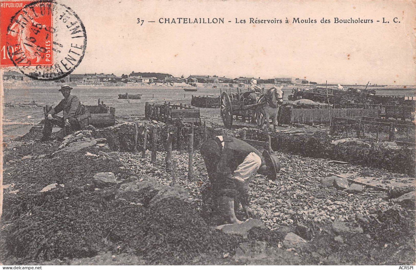 17  Châtelaillon-Plage  Les BOUCHOLEURS Au Travail Dans Le Réservoir (Scans R/V) N° 79 \ML4065 - Châtelaillon-Plage