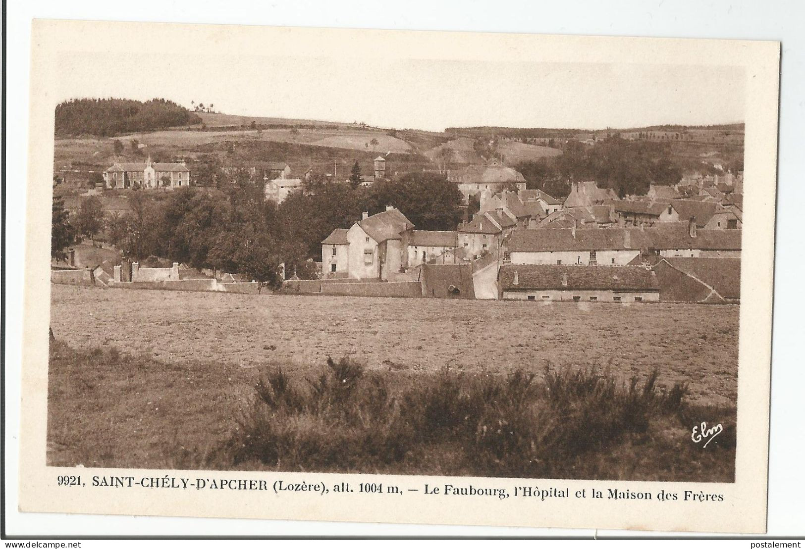 SAINT ST CHELY D'APCHER - LE FAUBOURG - HOPITAL ET MAISON DES FRERES - Saint Chely D'Apcher