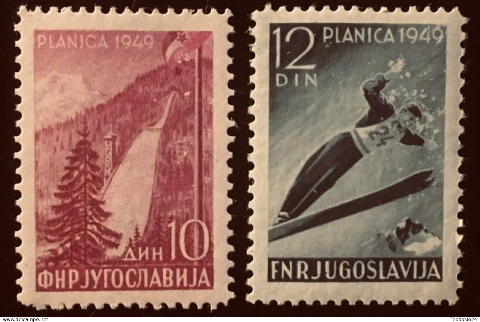 YUGOSLAVIA 1949 515 A 516 ** - Neufs