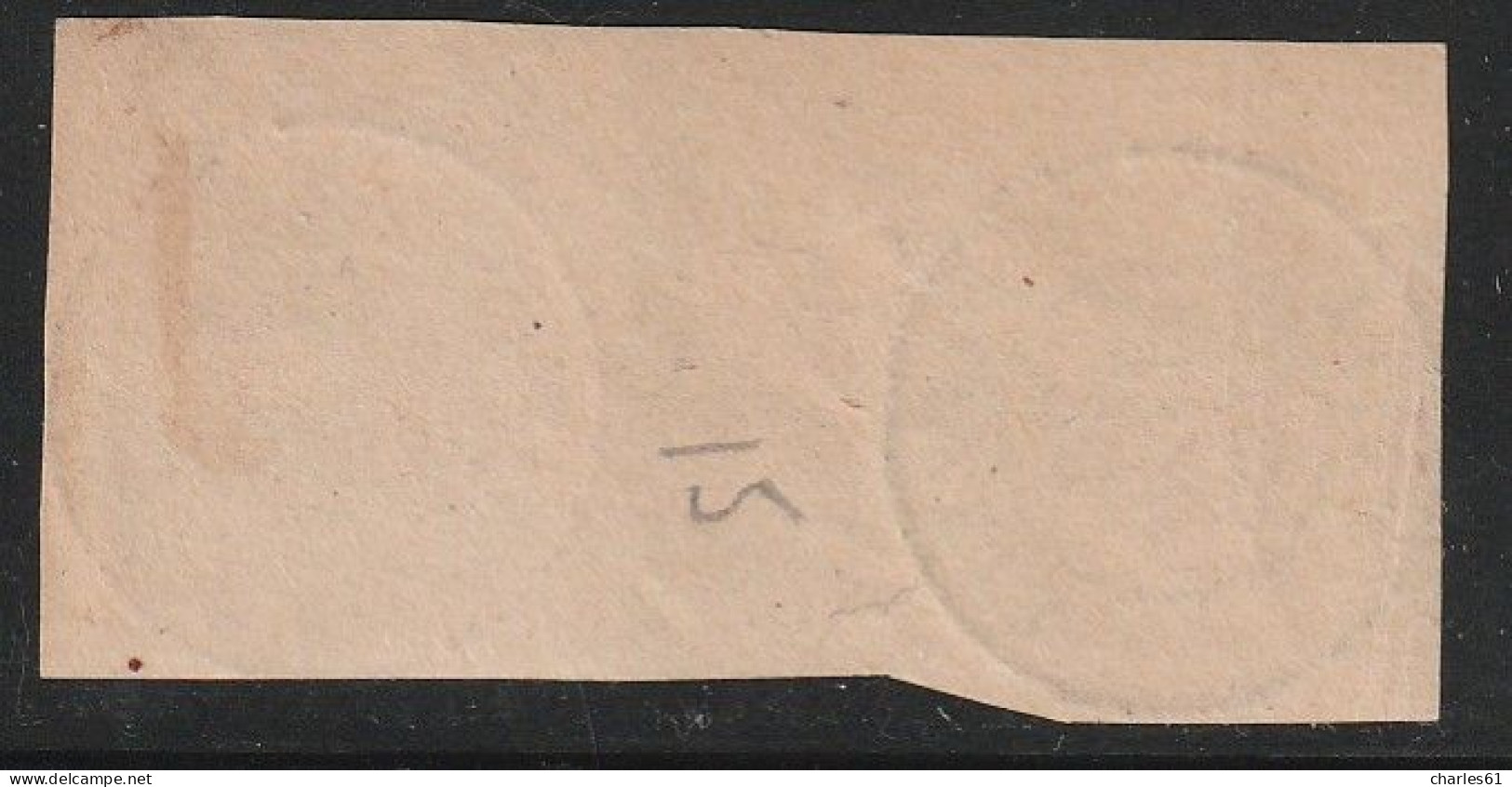 TAHITI - N°15 Obl Sur Fragment (1893) 25c Noir Sur Rose - Used Stamps