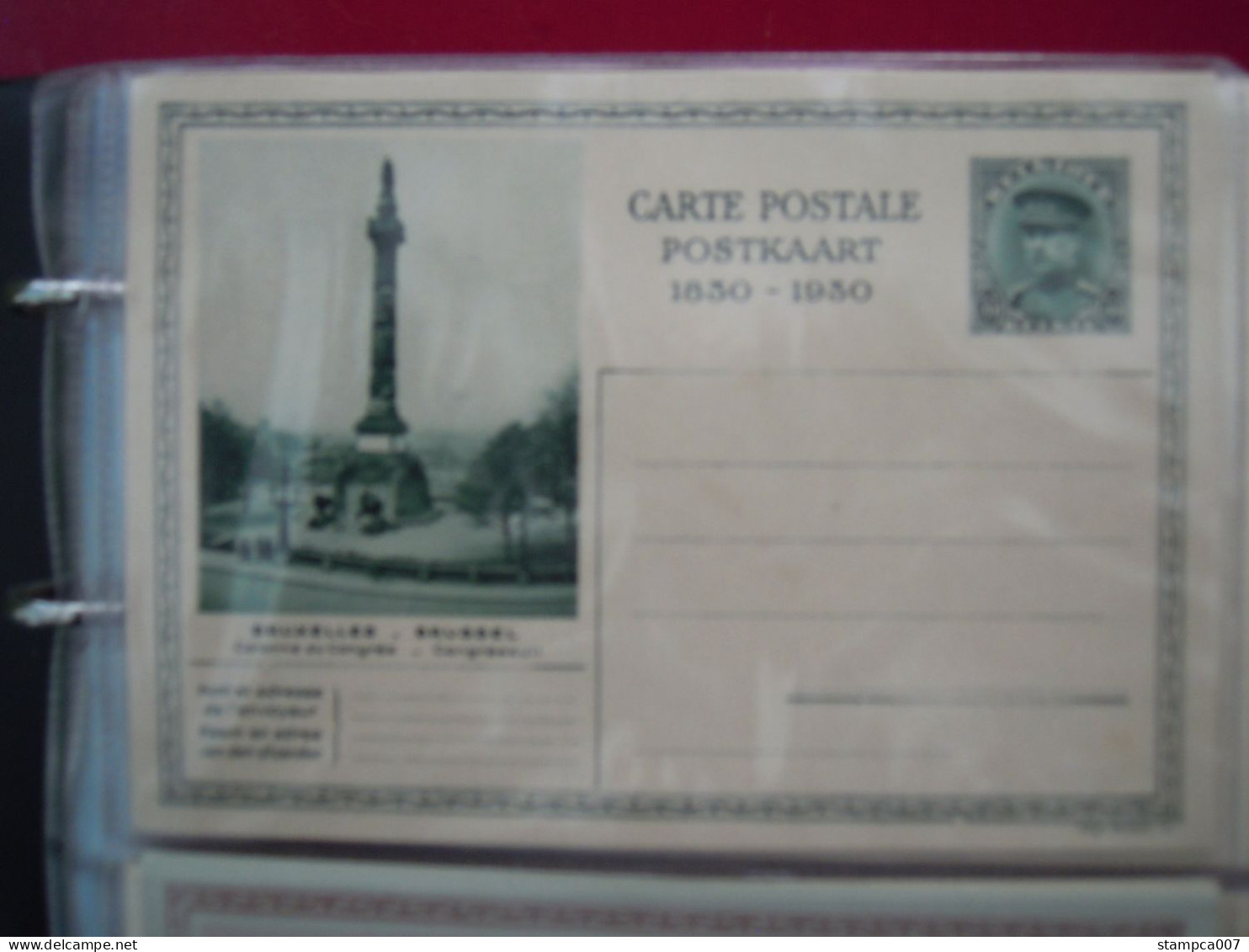 Bruxelles Brussel Congres Albert I  BLANCO        ( Class : Gr Ringfarde ) - Cartes Postales 1909-1934