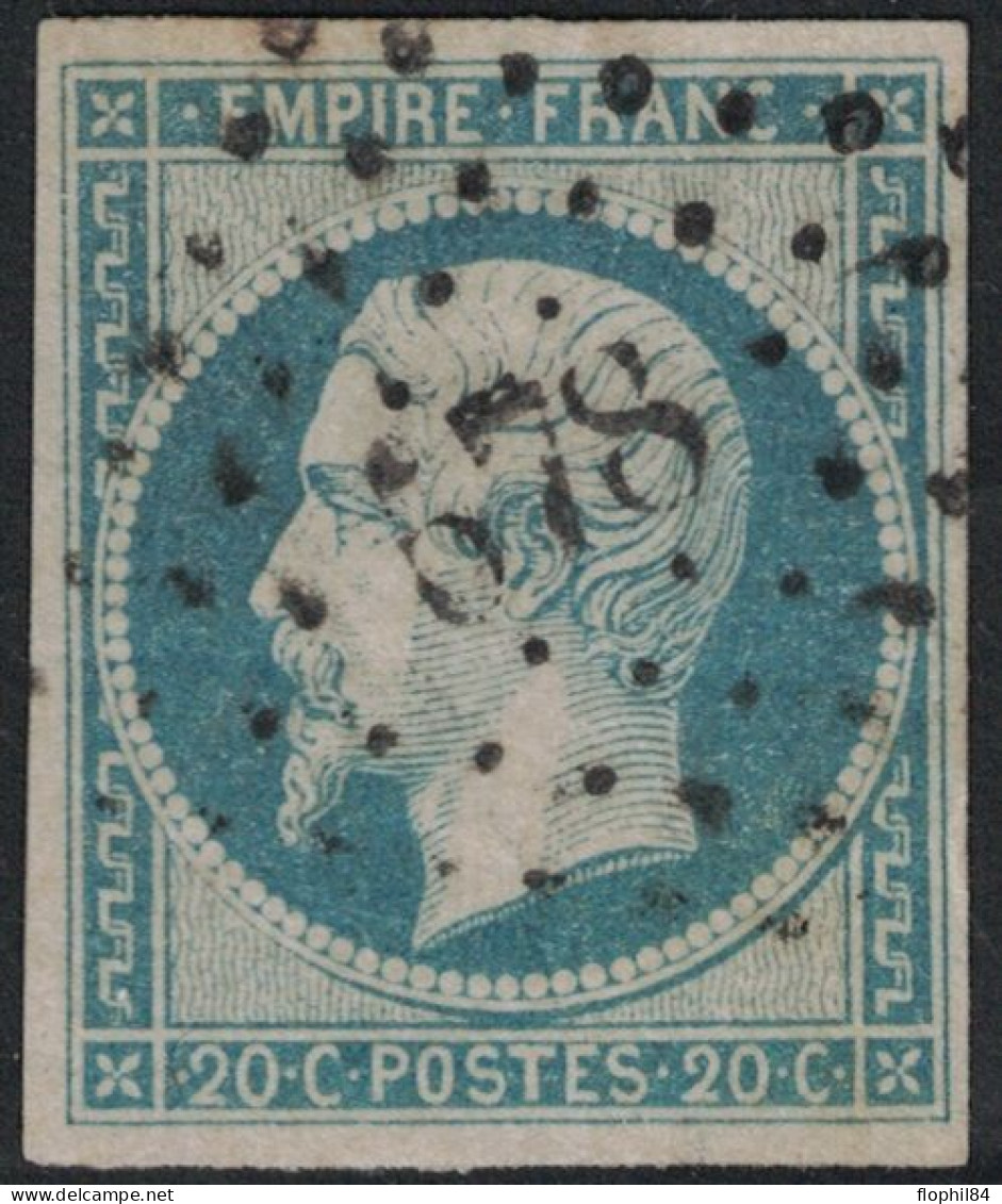 EMPIRE - No 14 - OBLITERATION PC578 - CAEN - CALVADOS. - 1853-1860 Napoléon III