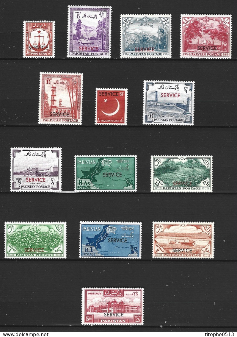 PAKISTAN. Timbres De Service De 1960-1. - Pakistan
