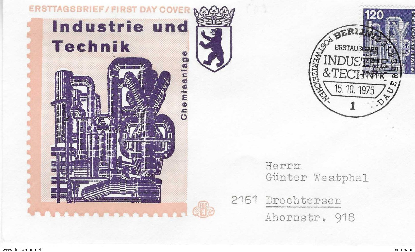 Postzegels > Europa > Duitsland > Berlijn > 1970-1979 > Brief Met No. 503 (17179) - Brieven En Documenten