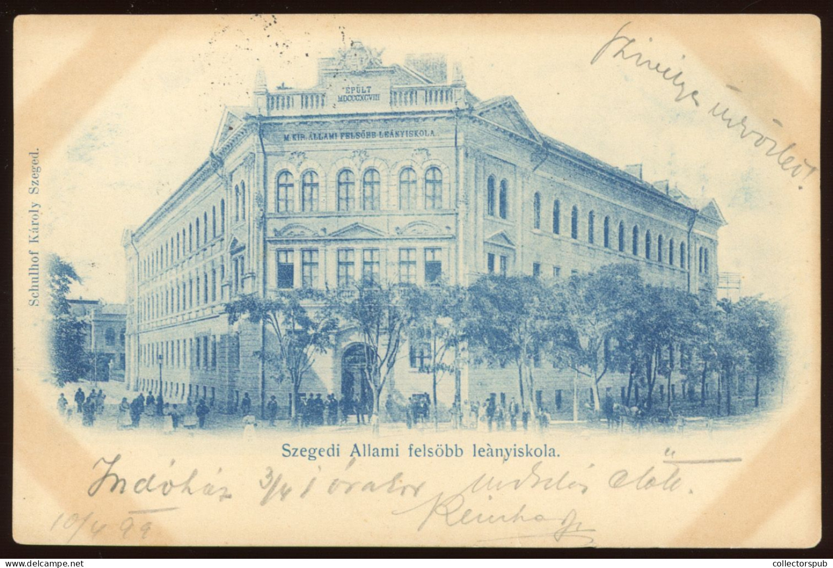 HUNGARY SZEGED 1899.  Vintage Postcard - Hongrie
