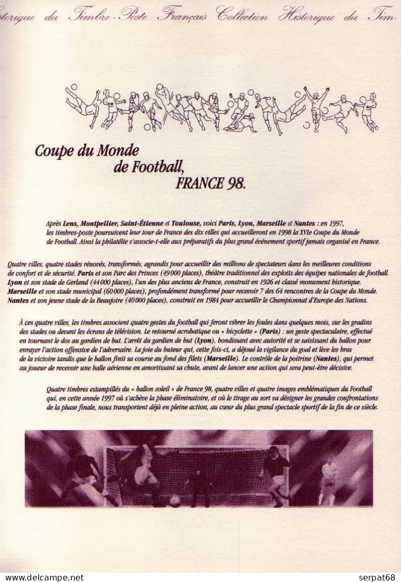 Lot : Documents FDC : Coupe Du Monde De Football France 1998 - BF 19 - 1998 – France