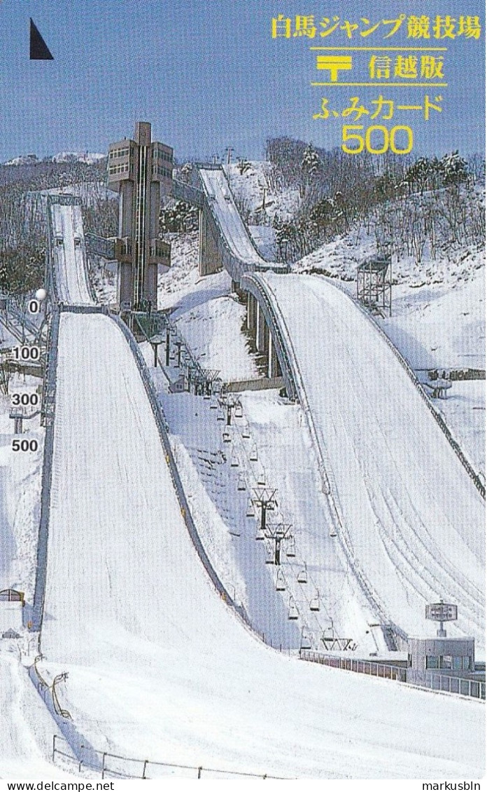 Japan Prepaid T Card 500 - Nagano Winterscene Ski Jump - Japon
