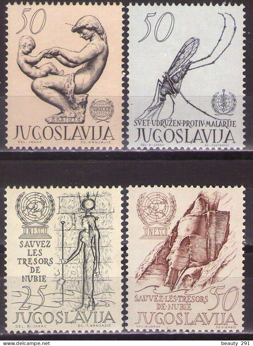 Yugoslavia 1962 - LOT - Mi 990-993 - MNH**VF - Unused Stamps