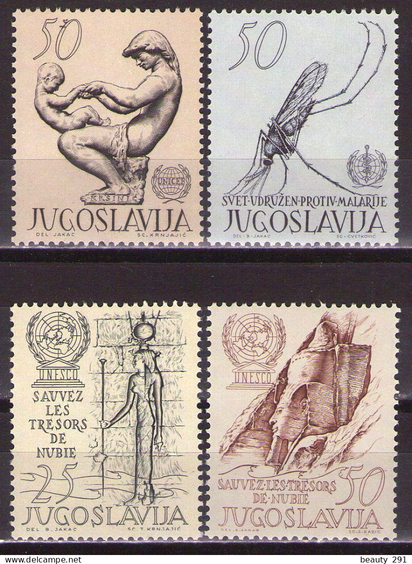 Yugoslavia 1962 - LOT - Mi 990-993 - MNH**VF - Unused Stamps