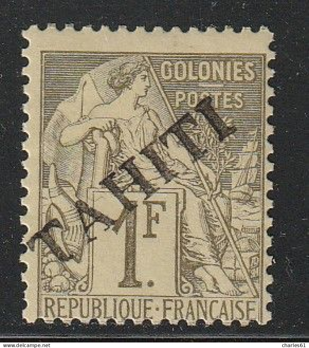 TAHITI - N°18 * (1893) 1fr Olive - Signé - - Unused Stamps