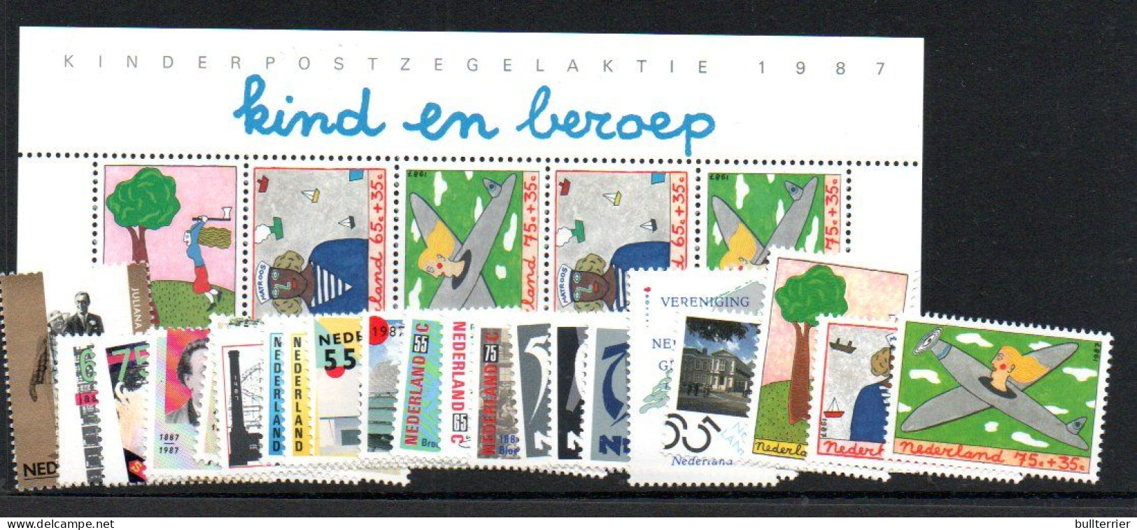 NETHERLANDS - 1987- ISSUE MINT NEVER HINGED  SG CAT £33.85 - Unused Stamps