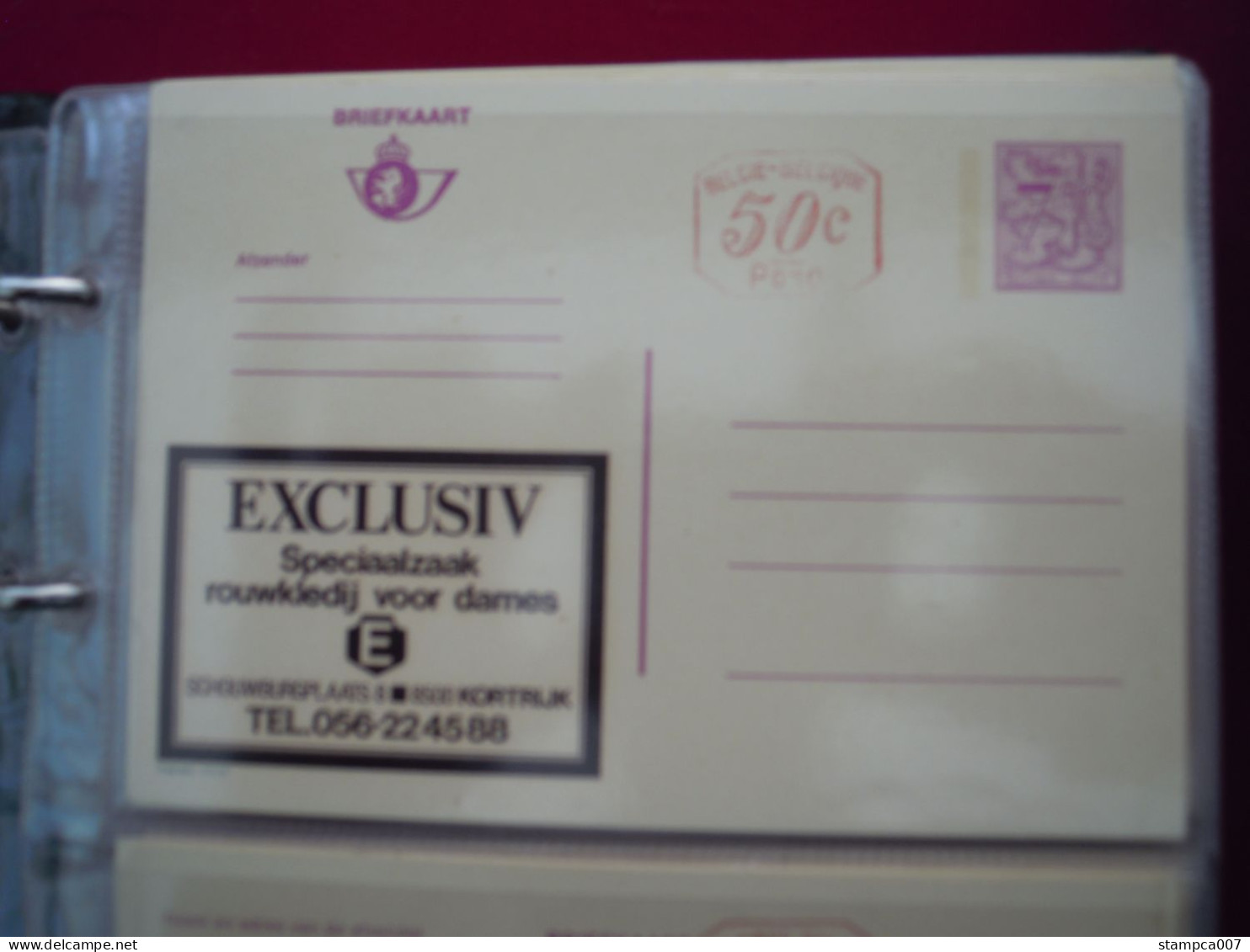 Publibel  2772 N Exclusiv Rouwkledij Dames  Kortrijk   BLANCO        ( Class : Gr Ringfarde ) - Geïllustreerde Briefkaarten (1971-2014) [BK]