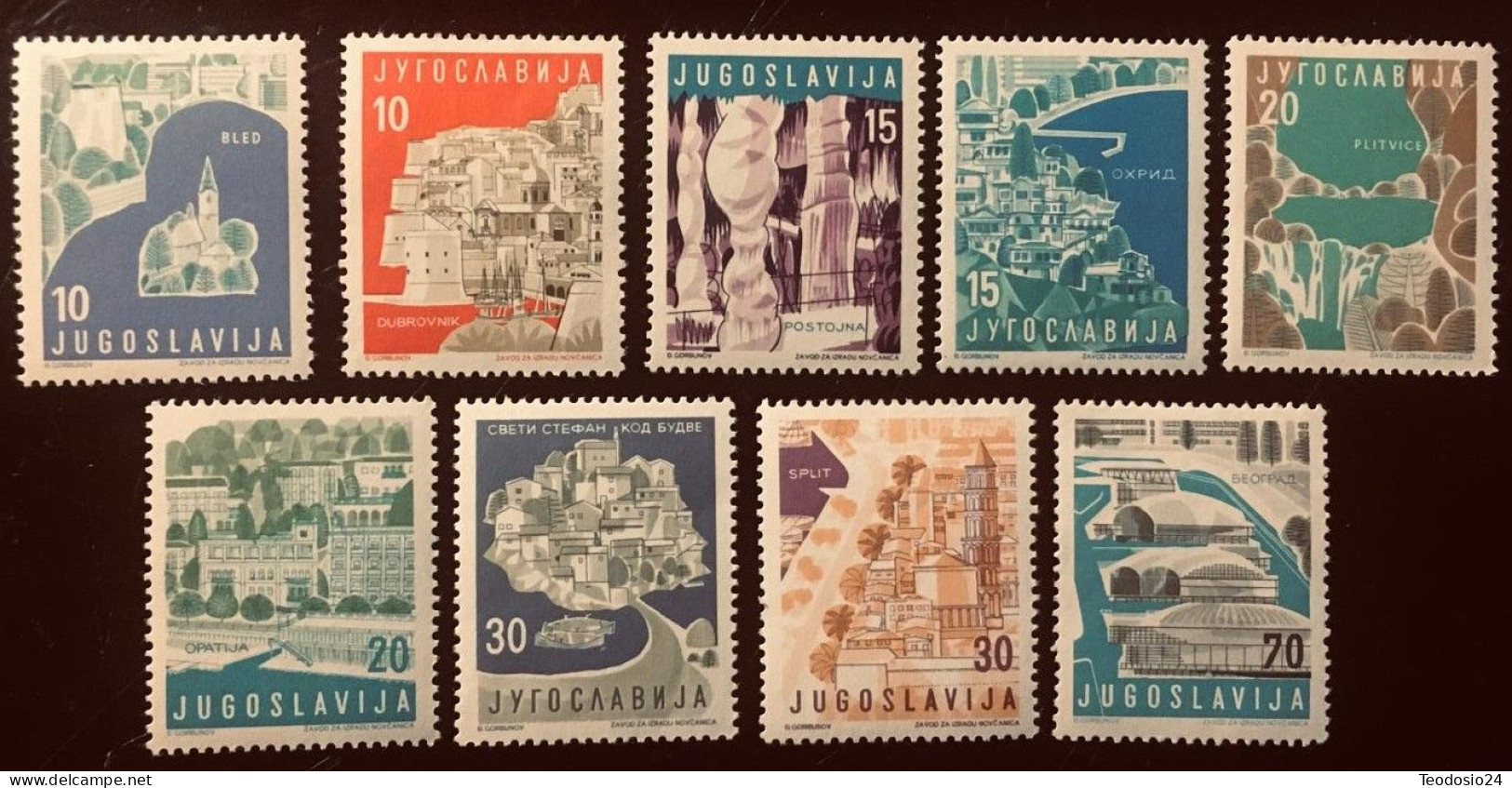 YUGOSLAVIA 1959 772 A 780 ** - Nuevos