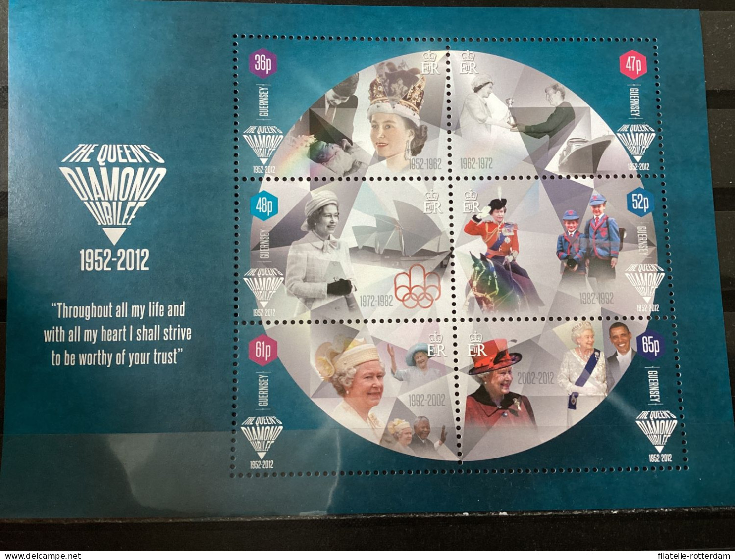 Guernsey - Postfris / MNH - Sheet 60 Years Queen Elizabeth 2012 - Guernesey