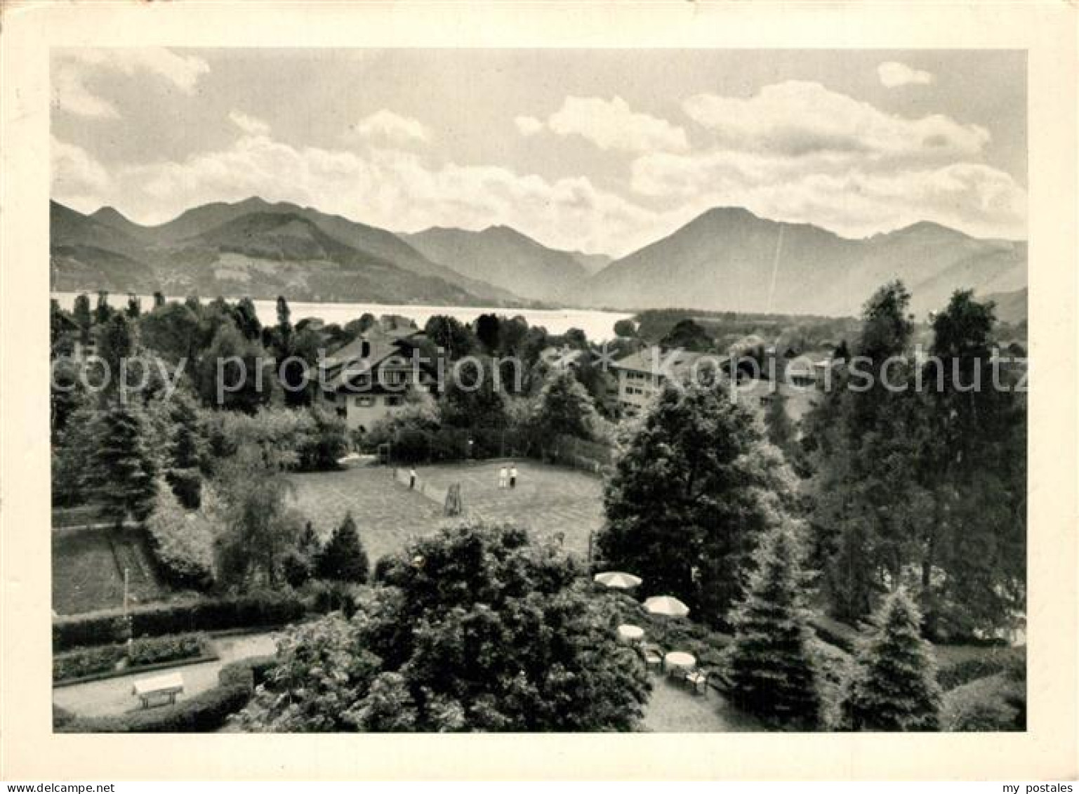 73335553 Bad Wiessee Panorama Blick Vom Werner's Kurhotel Eden Gartenpark Tegern - Bad Wiessee