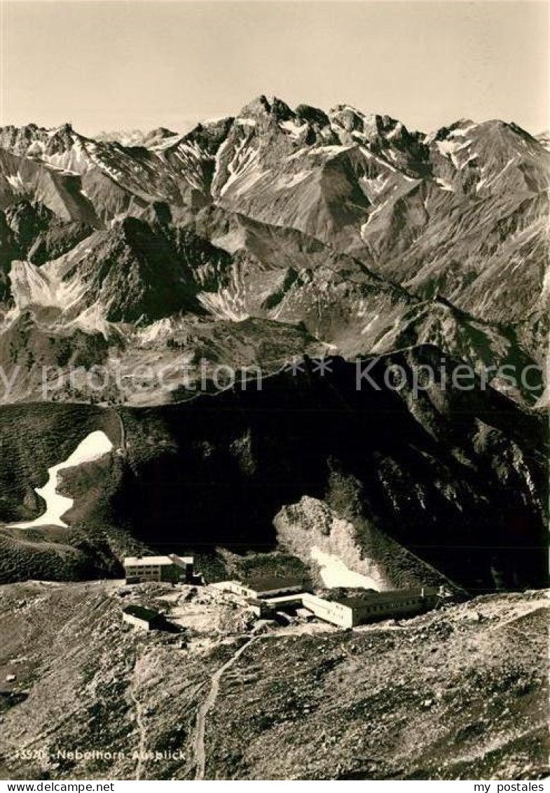 73335548 Oberstdorf Nebelhorn Ausblick Berghotel Hoefatsblick Edmund Probst Haus - Oberstdorf